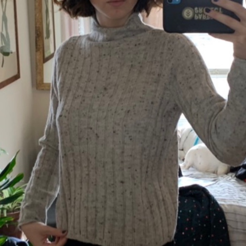 Madewell grey donegal sweater